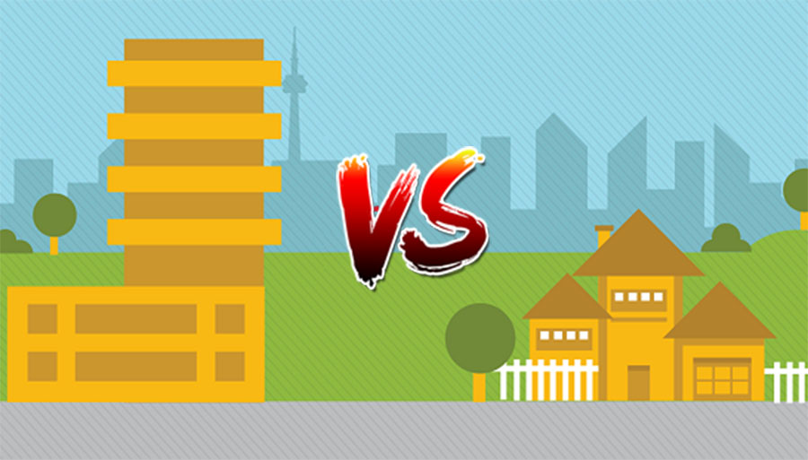 rumah atau apartemen